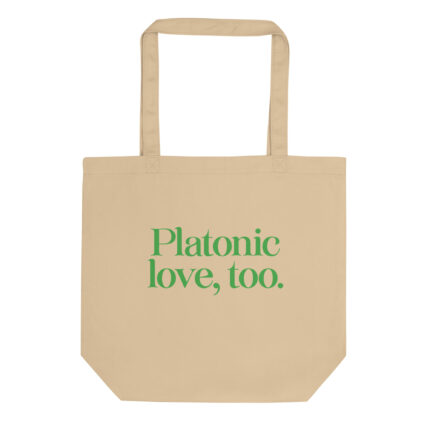 Platonic Love Eco Tote Bag - Khaki